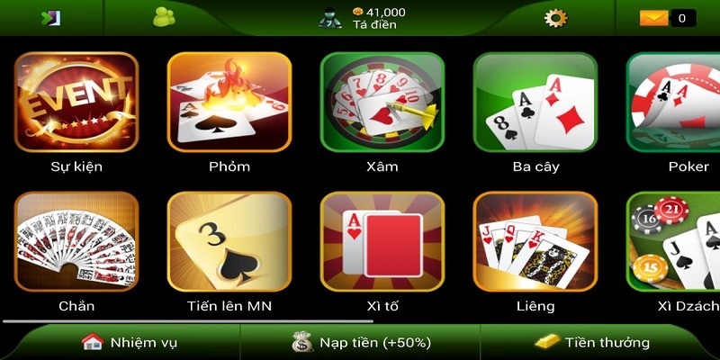 Top các game bài hấp dẫn hàng đầu tại nhà cái Kubet88