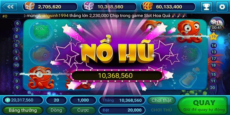 Trải nghiệm hấp dẫn của game quay hũ miễn phí, nơi người chơi có cơ hội thư giãn và khám phá thế giới game mà không cần đầu tư tiền thật